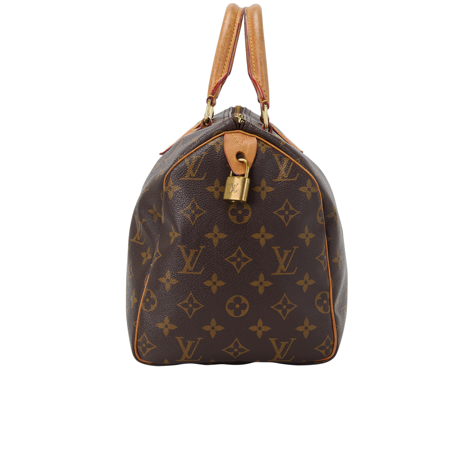 Speedy 30, &pound;850, Handbags, Brown, Canvas, Bottom view